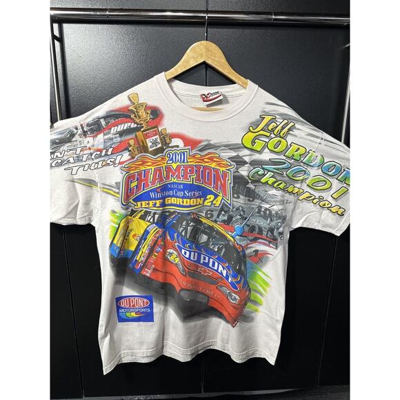 NASCAR 01 Jeff Gordon T-shirt Winston Cup Champion Large - Picture 2 of 8